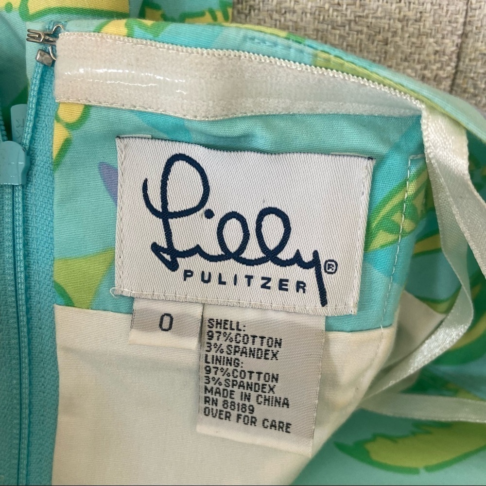Vintage Lilly Pulitzer Strapless Mini Dress - Picture 4 of 4